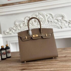 Birkin 25 Etoupe/Epsom Gold