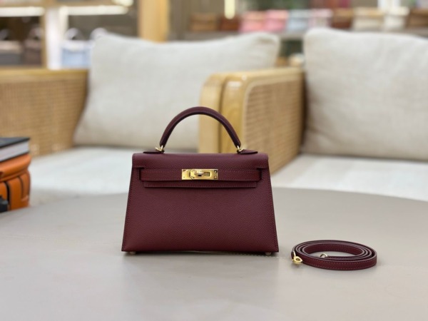 Kelly Epsom Bordeaux 20cm