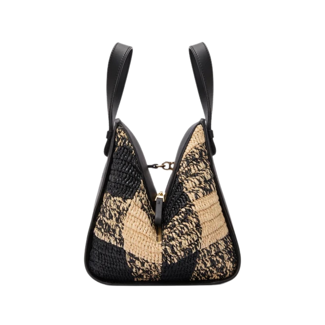 Raffia Natur/Schwarz 20.8 cm