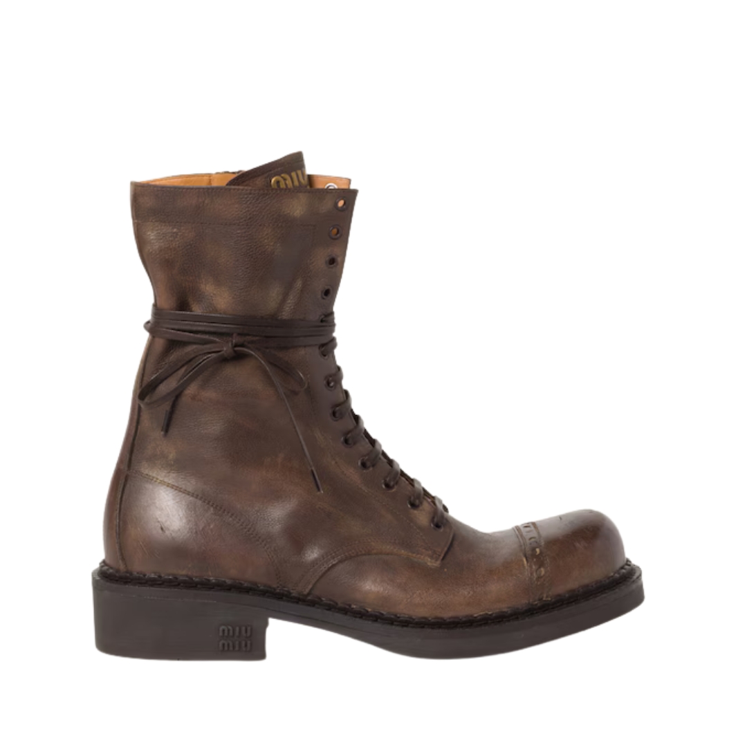 Leather Laced Braun 35 mm