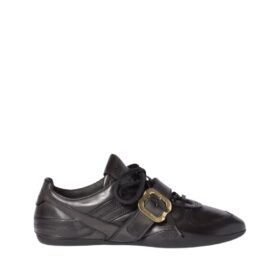 Buckle Leather Schwarz