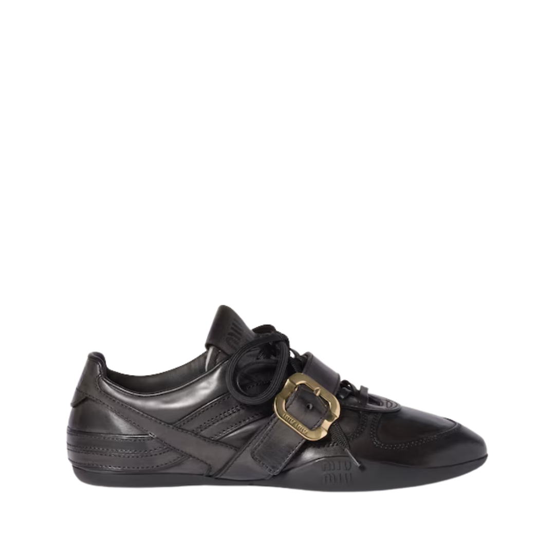 Buckle Leather Schwarz