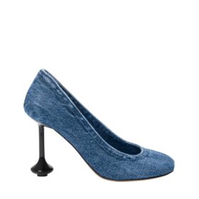 Strap Pump Blau 9 cm