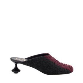 Embroidered Canvas Schwarz 4.5 cm