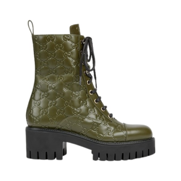 Lace-Up Ankle Grün