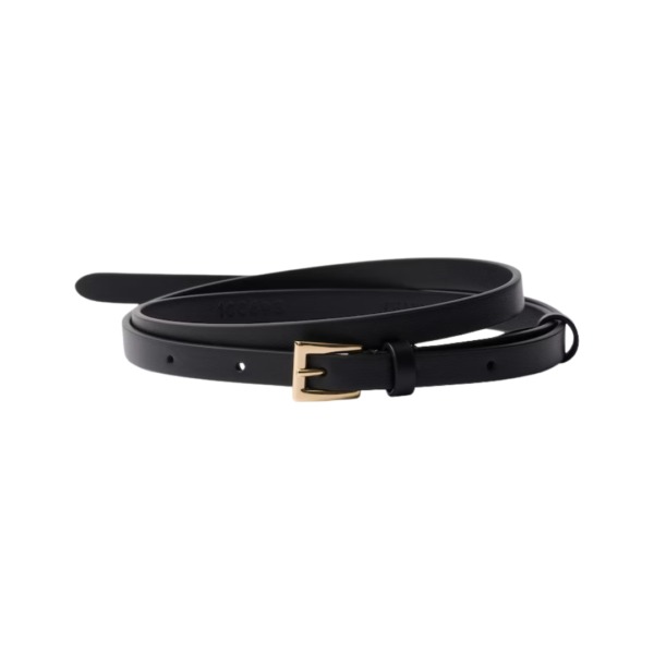 Leather Schwarz  1 cm