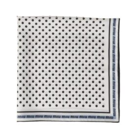Printed twill Weiß/Schwarz