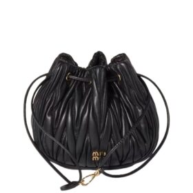 Quilted Nappa Schwarz 14 cm