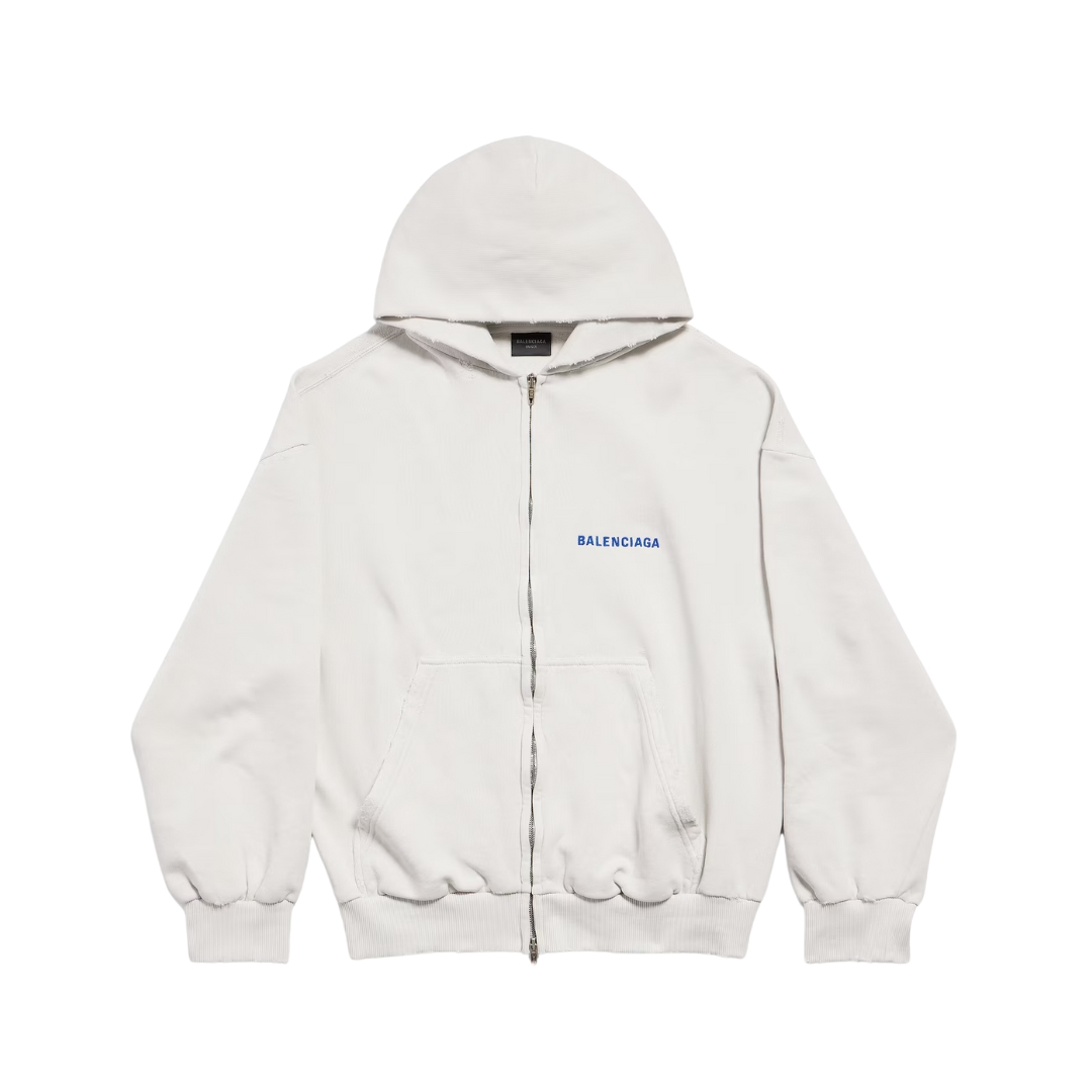 Back Zip-Up Weiß