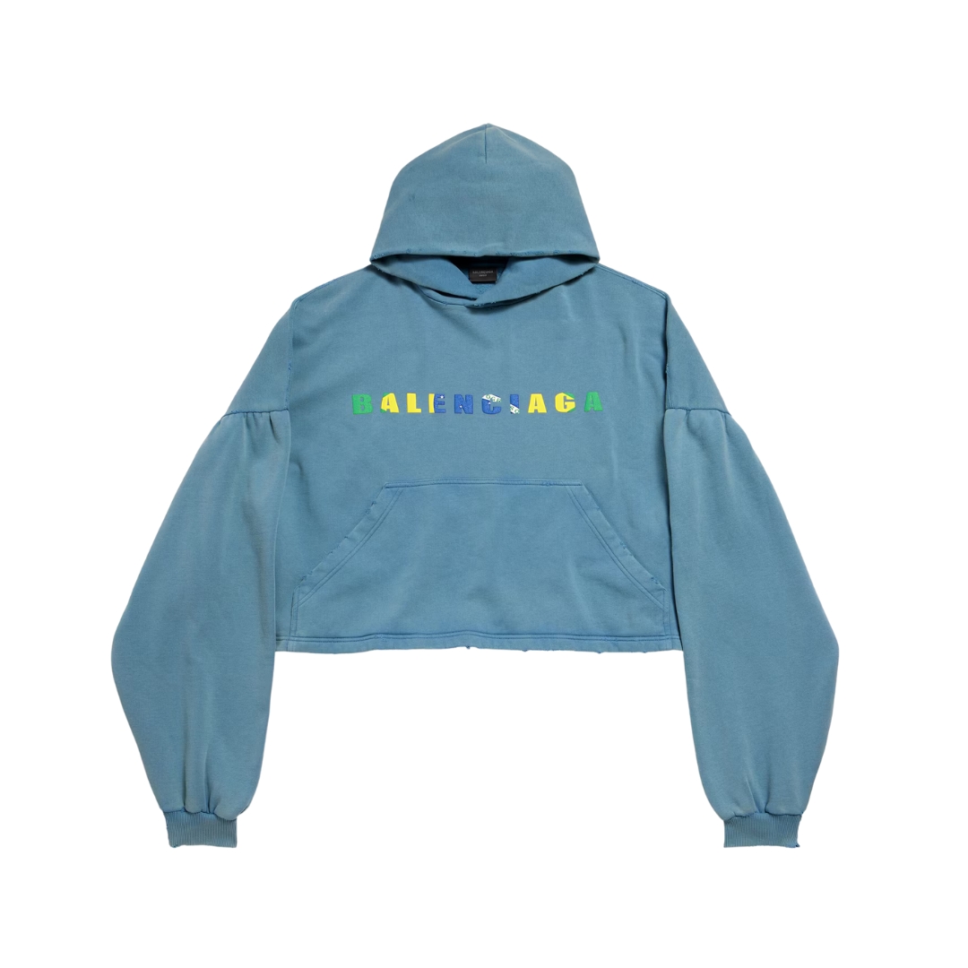 International Cropped Blau