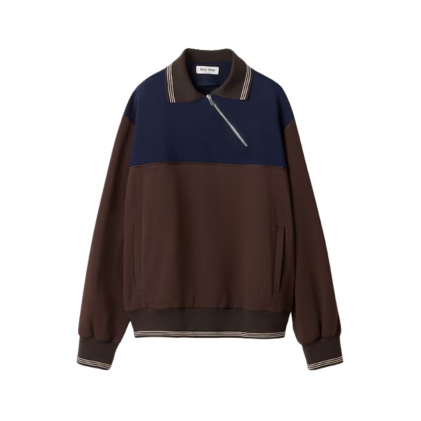 Zipper Braun/Blau