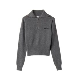 Half-Zipper Grau
