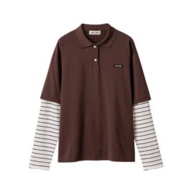 Jersey Braun/Weiß
