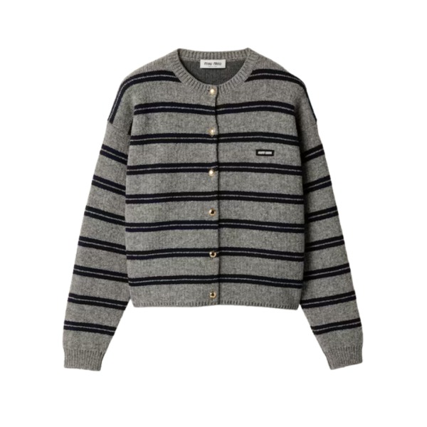 Cardigan Grau/Blau