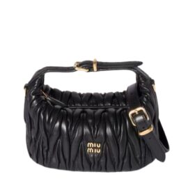 Quilted Nappa Schwarz 8.5 cm