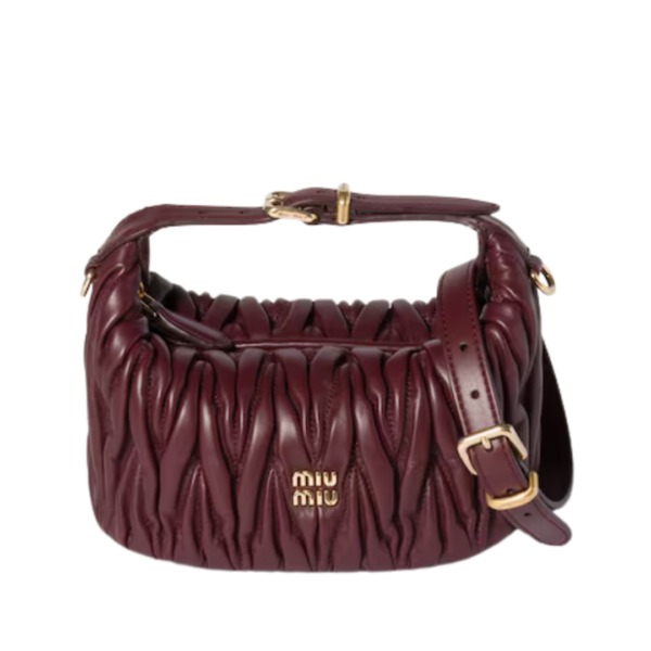 Quilted Nappa Bordeaux 8.5 cm
