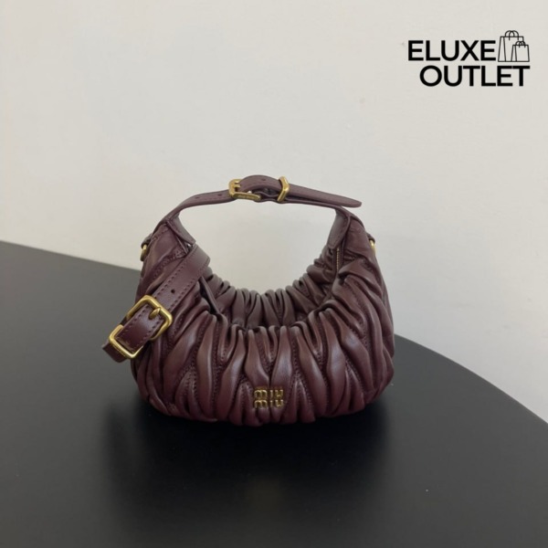 Quilted Nappa Bordeaux 8.5 cm