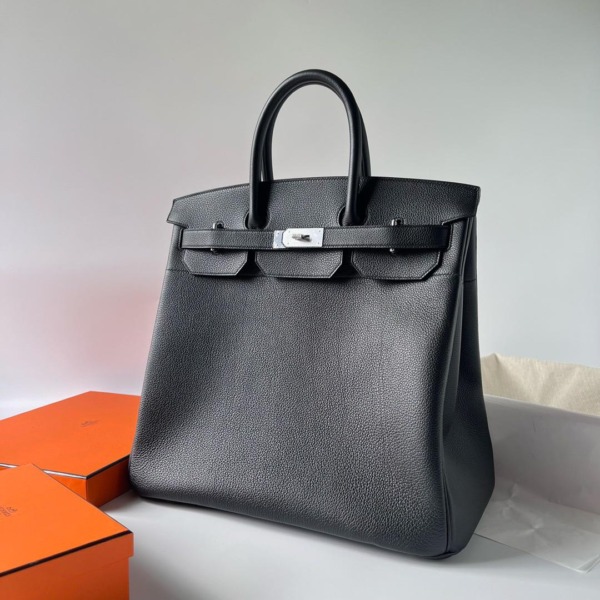 Birkin Palladium Schwarz/Silbern 50 cm