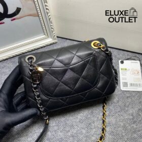 Lambskin Chain Schwarz 12cm