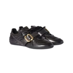 Buckle Leather Schwarz