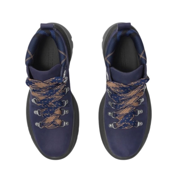 Nubuck Blau/Schwarz