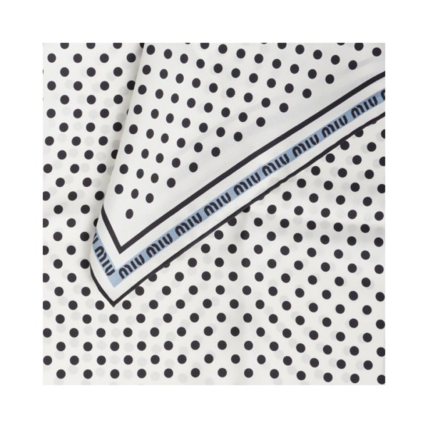 Printed twill Weiß/Schwarz