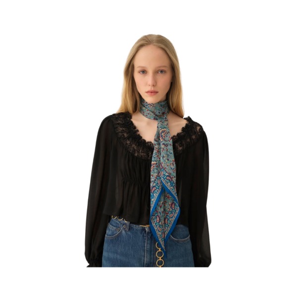 Paisley Bandeau Blau
