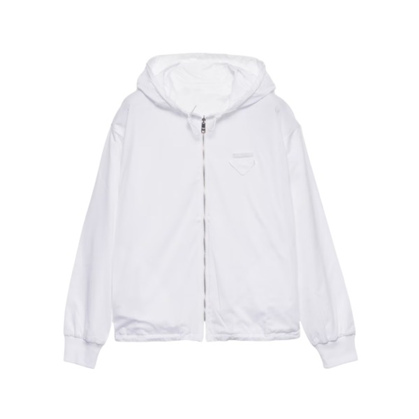 Jersey hoodie Weiß