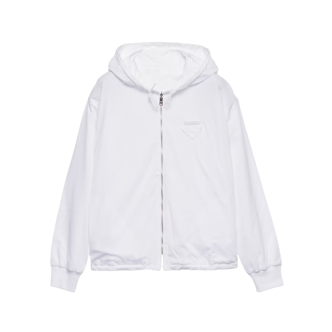 Jersey hoodie Weiß