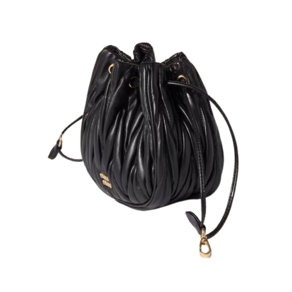Quilted Nappa Schwarz 14 cm