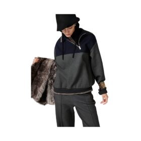 Zipper Grau/Blau
