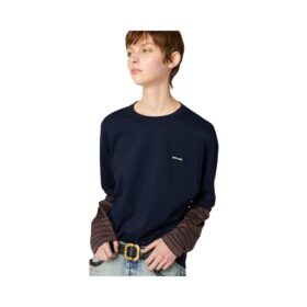 Long-Sleeved Blau/Braun