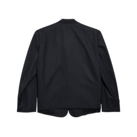 Breasted Oversized Schwarz