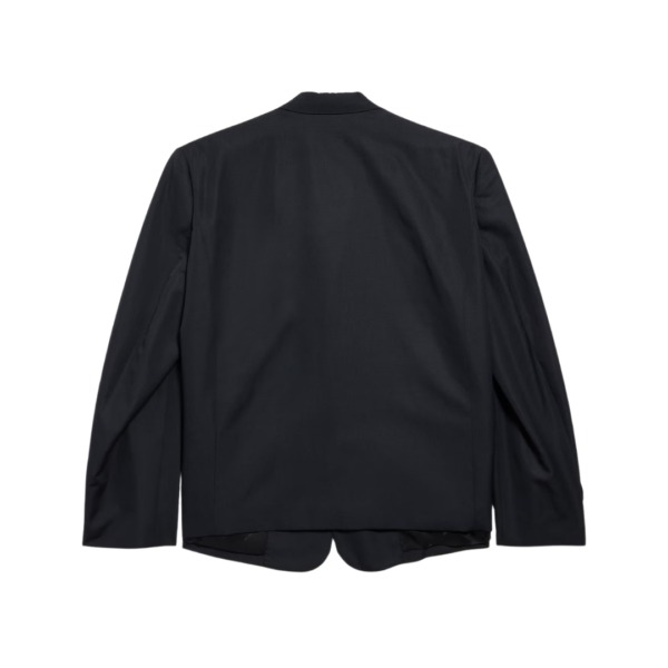 Breasted Oversized Schwarz