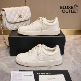 Sneaker Kalbsleder Hellbeige