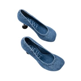 Strap Pump Blau 9 cm