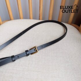 Leather Schwarz  1 cm