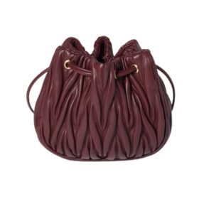 Quilted Nappa Bordeaux 14 cm