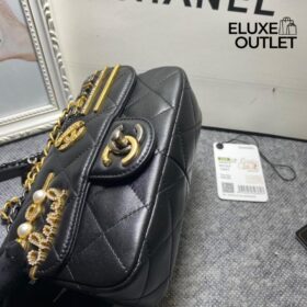 Lambskin Chain Schwarz 12cm
