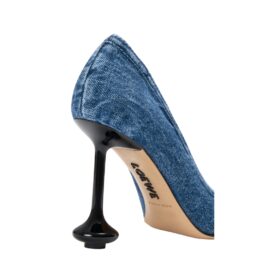 Strap Pump Blau 9 cm