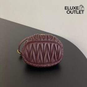 Quilted Nappa Bordeaux 8.5 cm