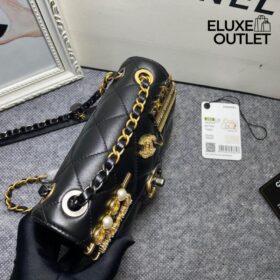 Lambskin Chain Schwarz 12cm