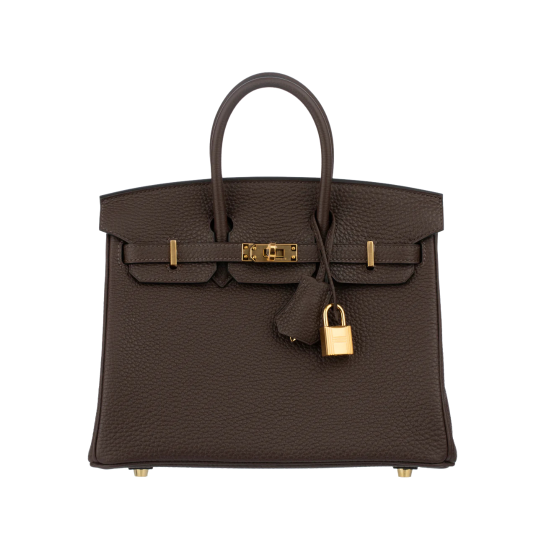 Birkin 25 Togo Schokolade/Gold