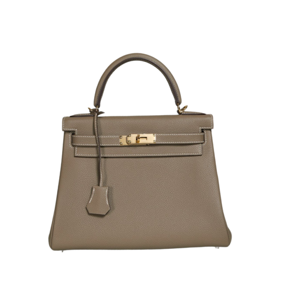 Kelly 28 Togo Gold/Etoupe