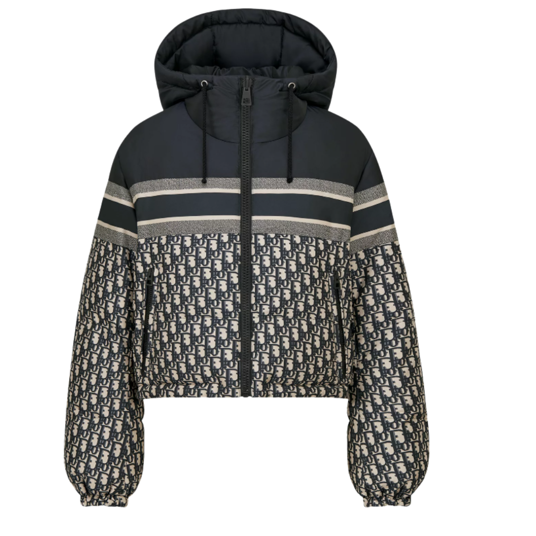 Wendbare Cropped-Daunenjacke