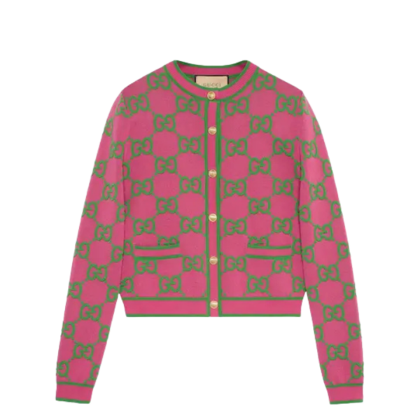 GG Jacquard Fuchsia/Grün