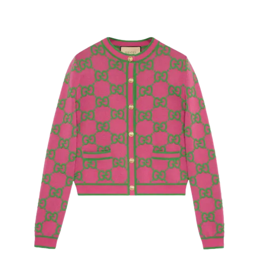 GG Jacquard Fuchsia/Grün