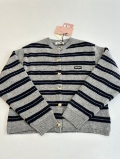 Cardigan Grau/Blau
