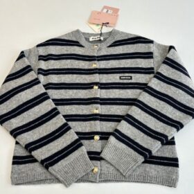 Cardigan Grau/Blau