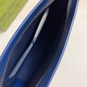 Zweifarbiger kleiner Beutel Blau 26 cm